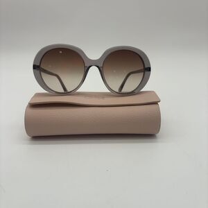 Chloe Round Sunglasses with Case